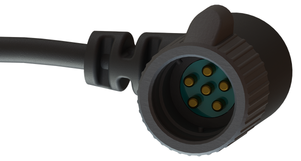 Military 6-Pin Right Angle Connector